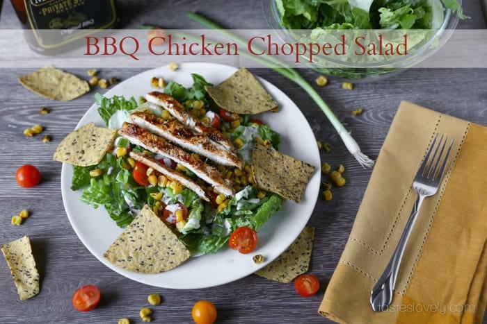 BBQ Chicken Chopped Salad Recipe | Tastes Lovely