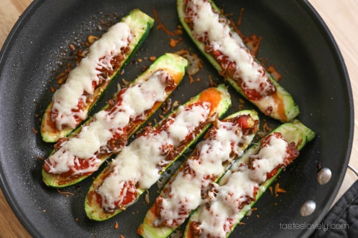 Sausage Stuffed Zucchini