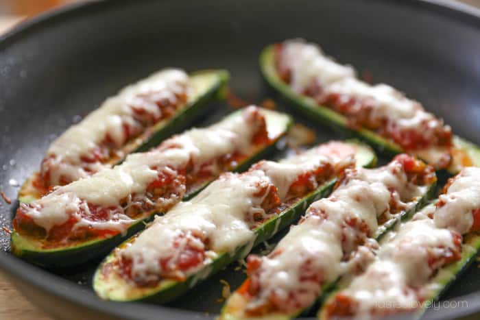 Sausage Stuffed Zucchini