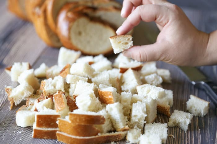 Garlic Parmesan Homemade Croutons