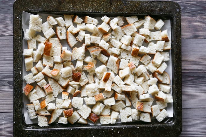 Garlic Parmesan Homemade Croutons