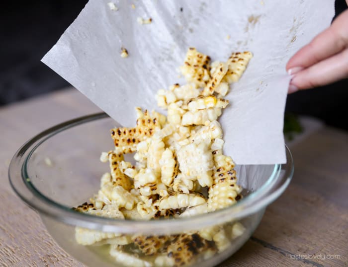 Mexican Charred Corn Salad | tasteslovely.com