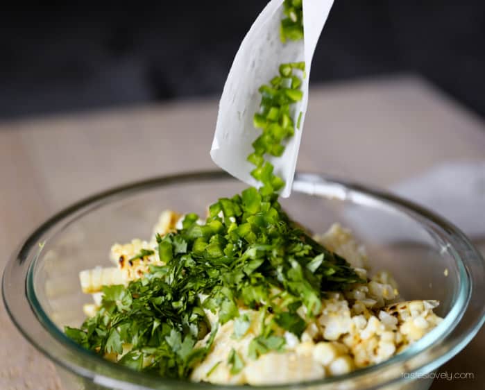 Mexican Charred Corn Salad | tasteslovely.com