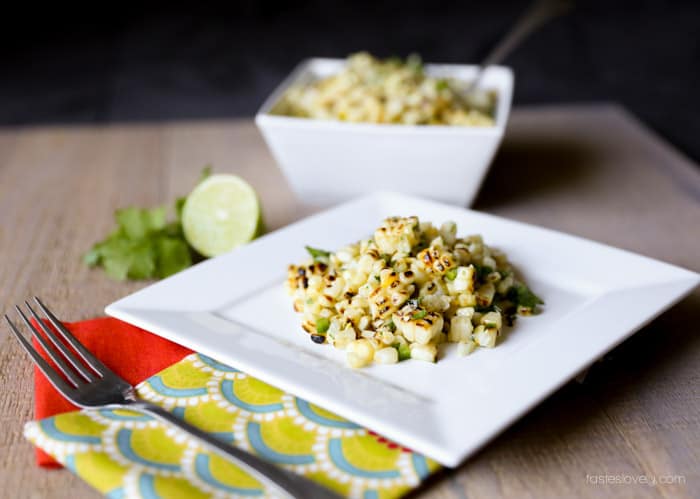 Mexican Charred Corn Salad | tasteslovely.com