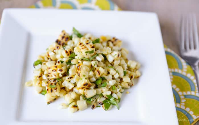 Mexican Charred Corn Salad | tasteslovely.com