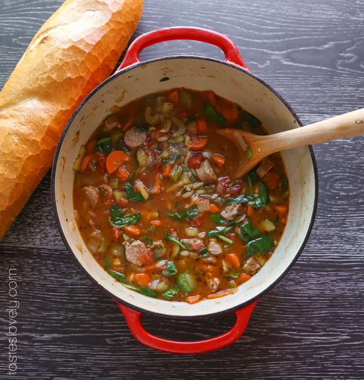 Italian Sausage and Vegetable Soup