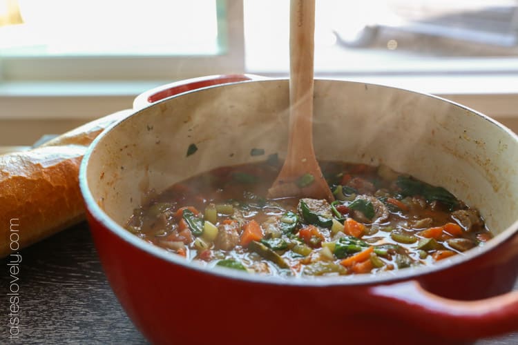 Italian Sausage and Vegetable Soup