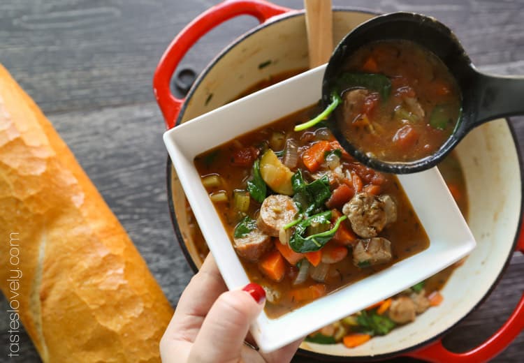 Italian Sausage and Vegetable Soup