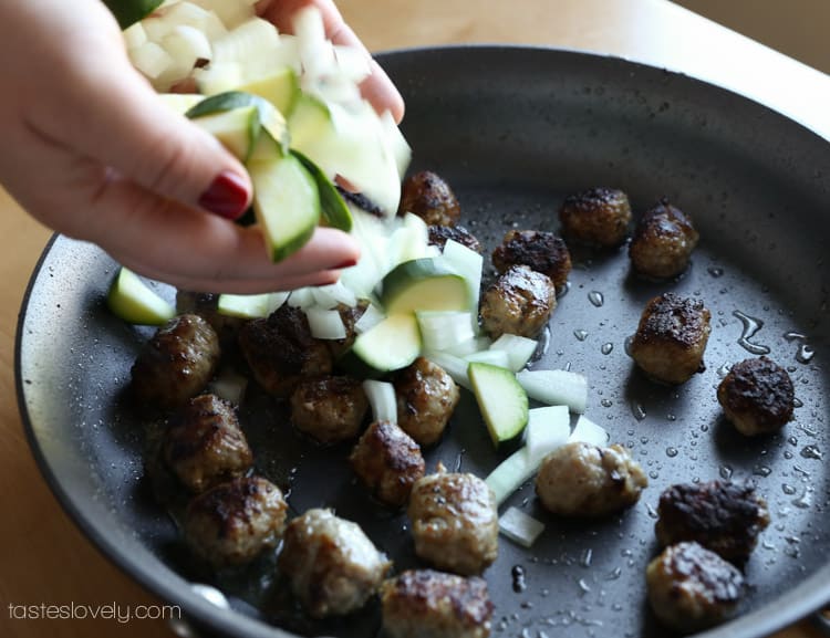 Low calorie sausage meatballs