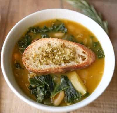 Potato, White Bean & Kale Soup | tasteslovely.com