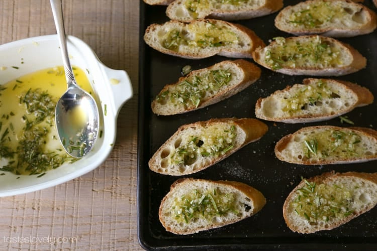 Garlic Rosemary Crostini's