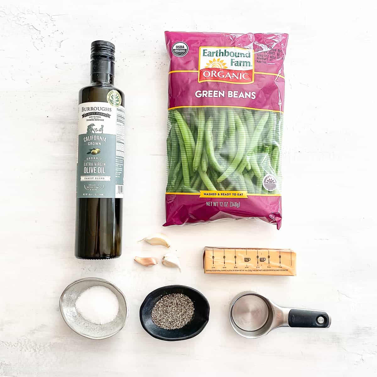 ingredients to make garlic green beans