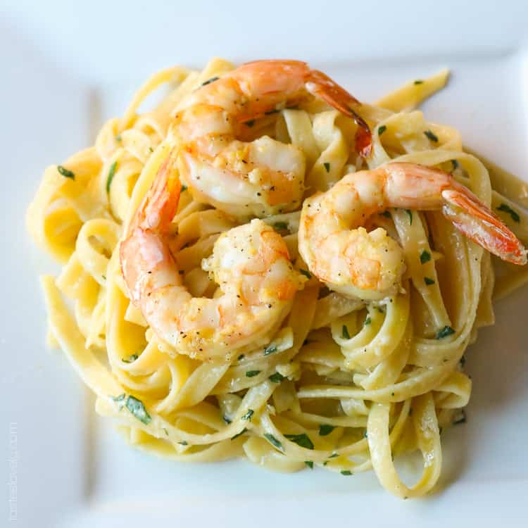 Lemon Shrimp Scampi Pasta