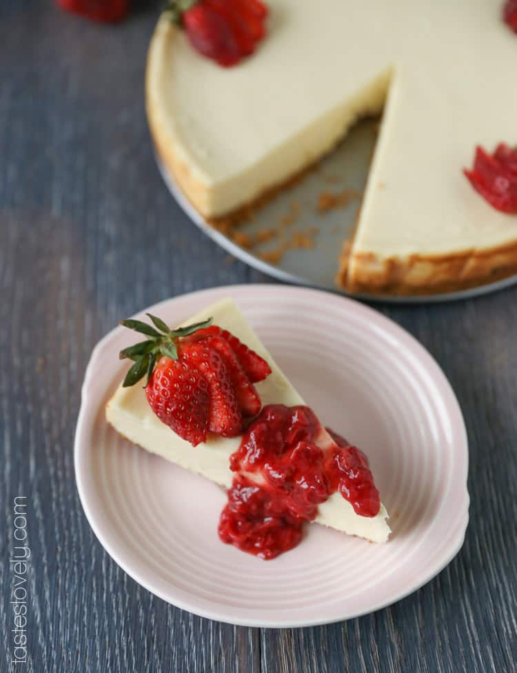 The easiest, ultra creamy cheesecake. It will not crack while baking!