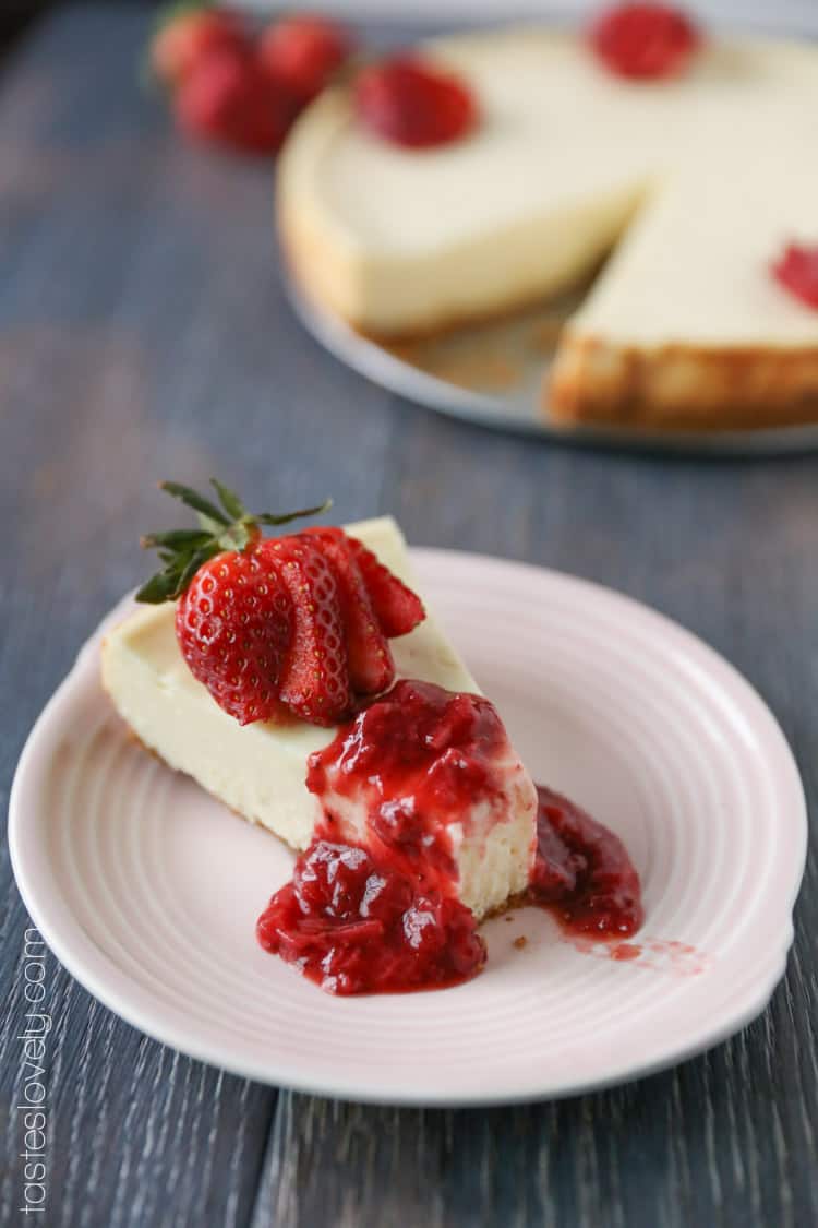 The easiest, ultra creamy cheesecake recipe. Won't crack while baking!