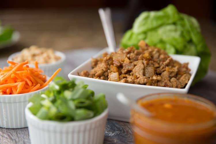 Healthy Asian Turkey Lettuce Wraps