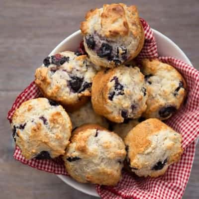 Moist Blueberry Muffins | tasteslovely.com