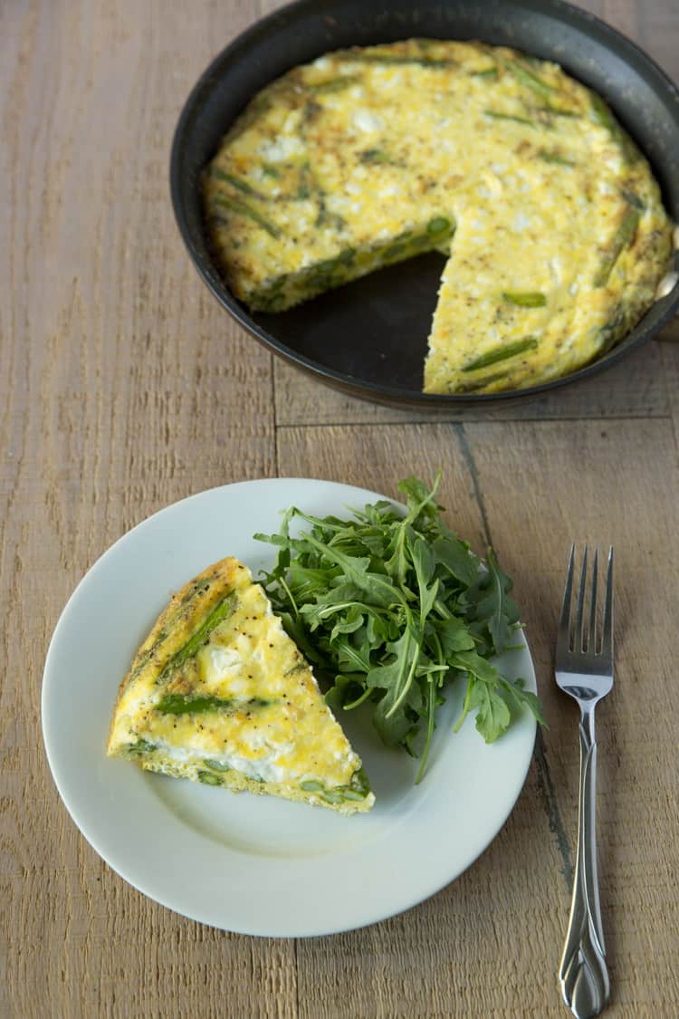 Asparagus and Goat Cheese Frittata