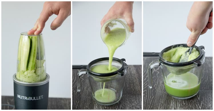 How to make cucumber juice in a blender for a cucumber lime margarita
