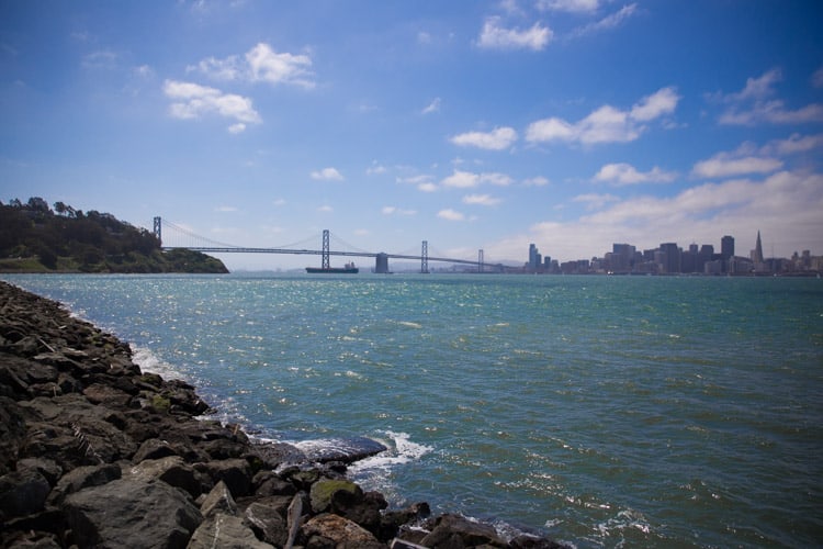 San Francisco view from Treasure Island