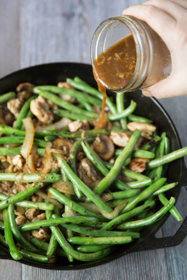 Green Bean Stir Fry with Chicken & Sesame Seeds — Tastes Lovely