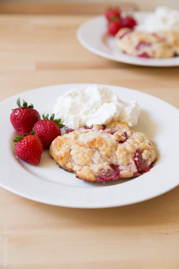 Buttermilk Strawberry Shortcake Biscuits