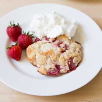 Buttermilk Strawberry Shortcake Biscuits | tasteslovely.com