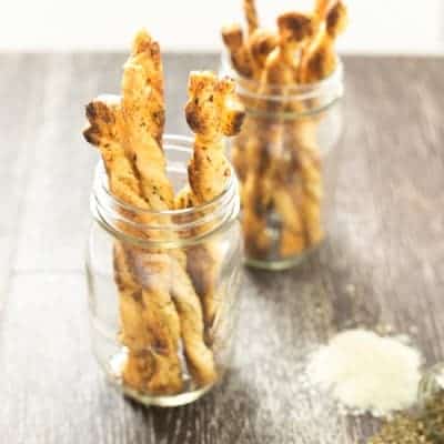 Herb & Cheese Puff Pasty Sticks | tasteslovely.com