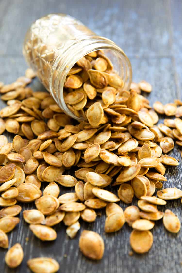 Roasted Spicy Seasoned Pumpkin Seeds