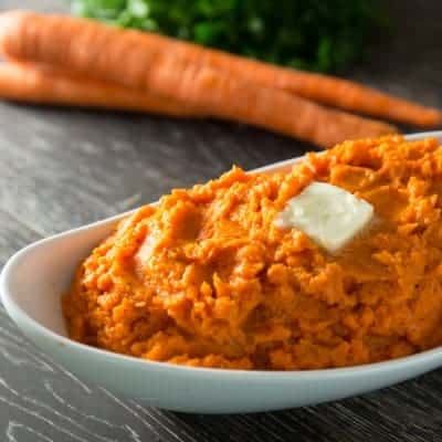 Healthy Mashed Carrots | tasteslovely.com