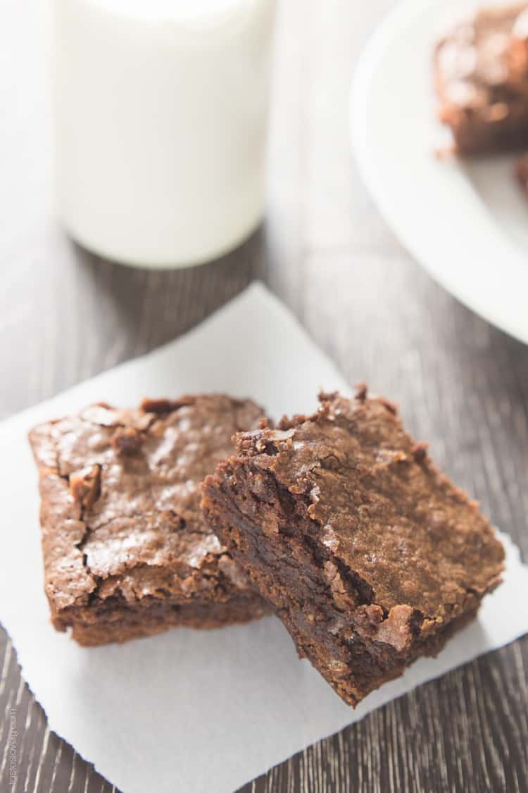 Homemade Fudgy Chewy Brownies-1