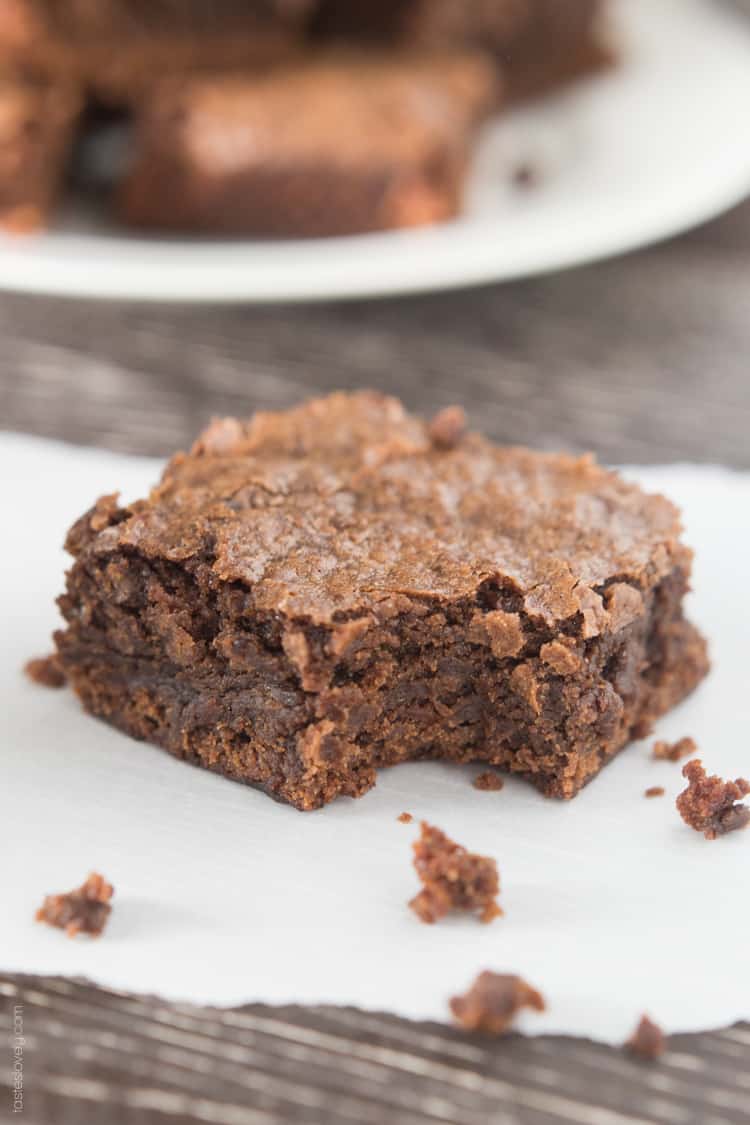 Homemade Fudgy Chewy Brownies-3