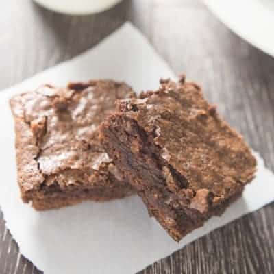 Homemade Fudgy Chewy Brownies | tasteslovely.com