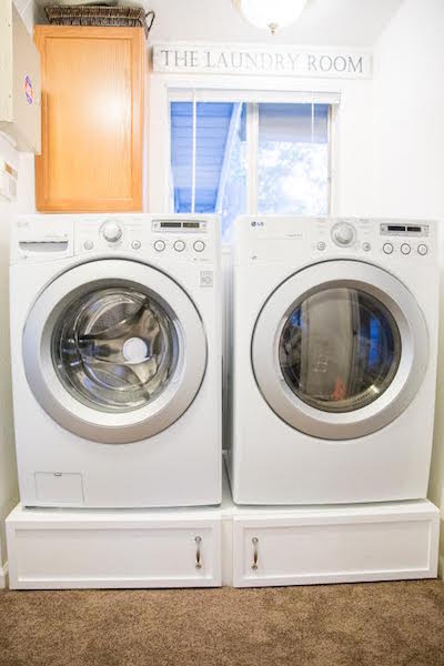 Homemade Laundry Pedestals