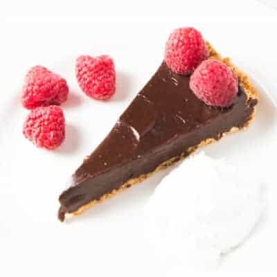 Healthy Chocolate Tart | tasteslovely.com