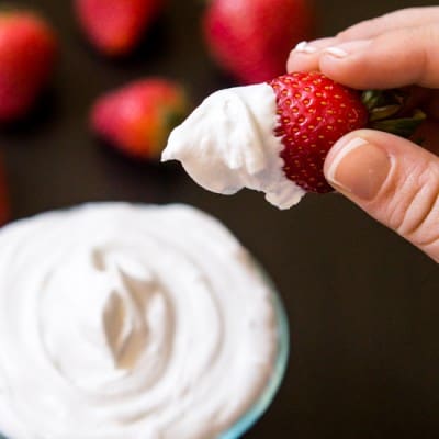 How to make coconut whipped cream from a can of coconut milk, so easy and so healthy! #paleo #whole30 #glutenfree #lowcarb #vegan | tasteslovely.com