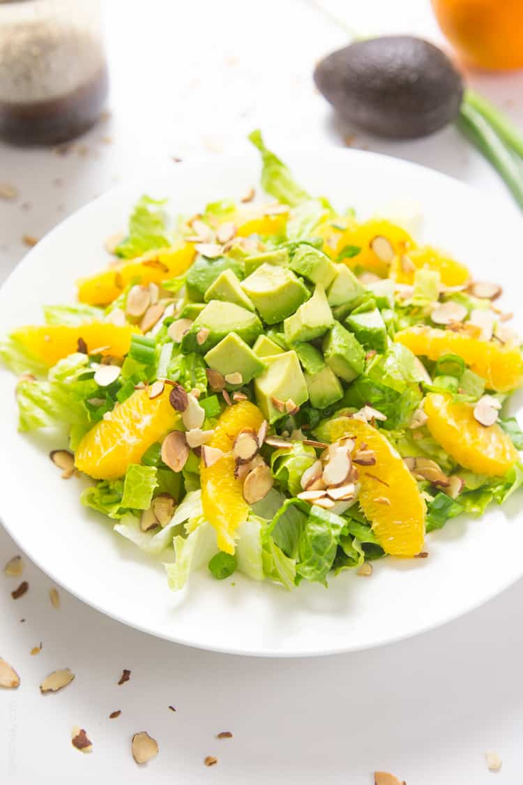 mandarin orange and avocado salad