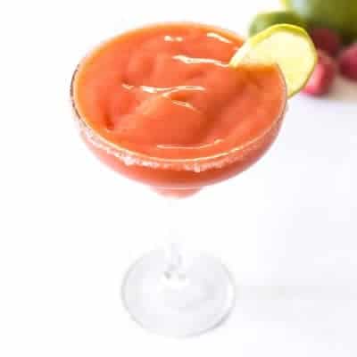 Blended Strawberry Mango Margarita | tasteslovely.com