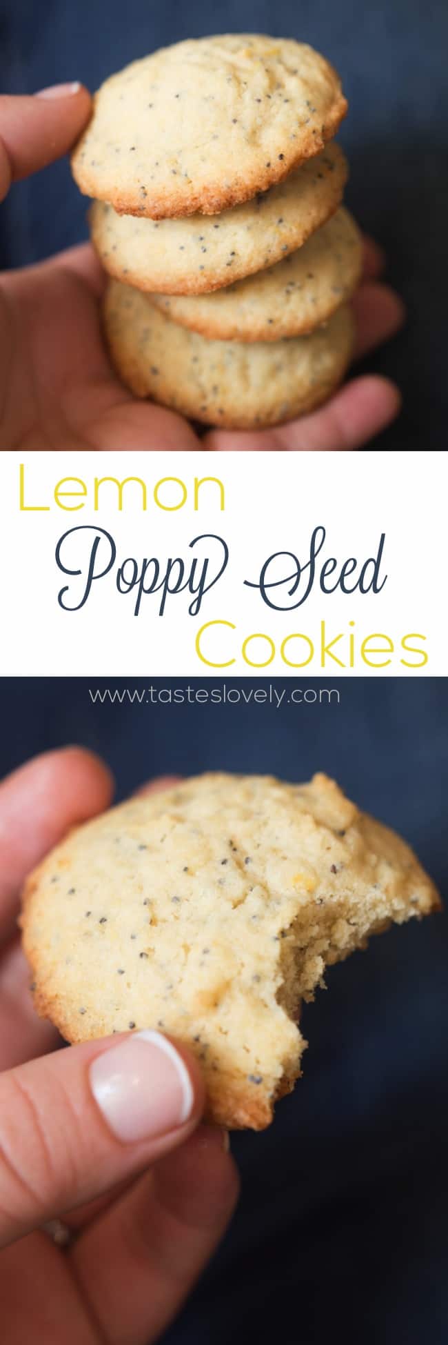 Lemon Poppy Seed Cookies, a light and lemony sweet treat!