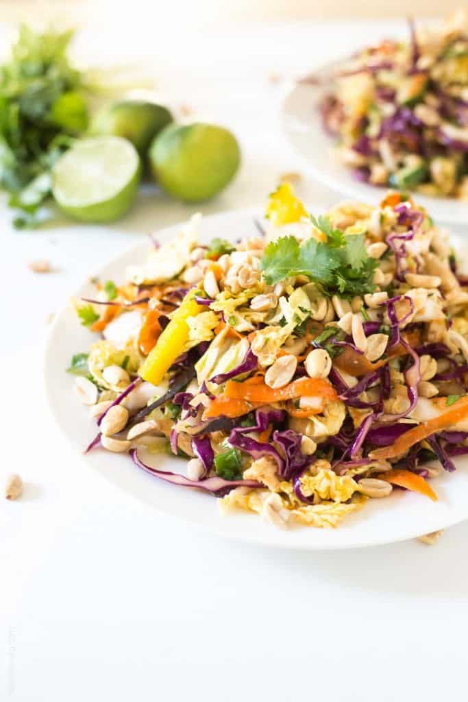 Rainbow Chopped Thai Chicken Salad