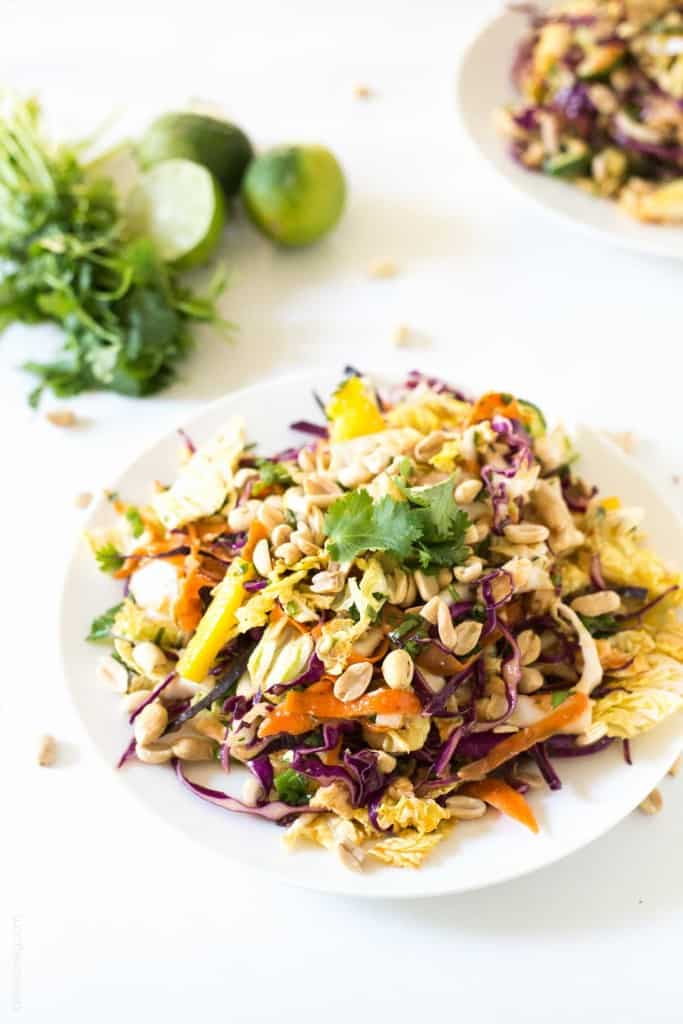 Rainbow Chopped Thai Chicken Salad