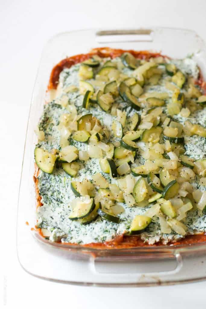 Garden Vegetable Lasagna - vegetarian and freezes beautifully!