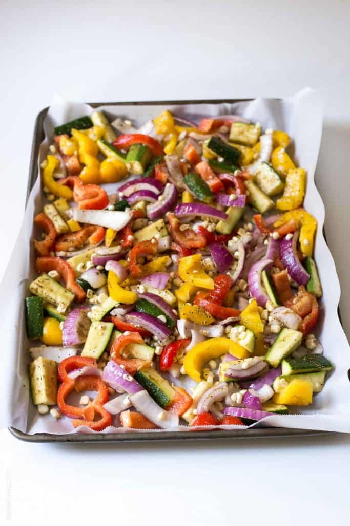 Oven Roasted Vegetable Fajitas - let the oven do all the work for you!