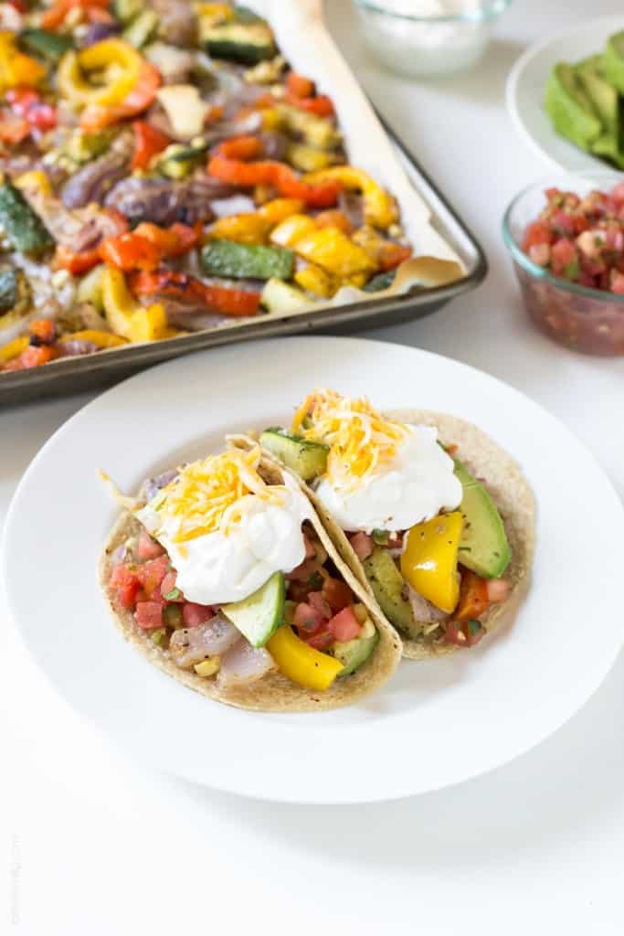 Oven Roasted Vegetable Fajitas - let the oven do all the work for you!
