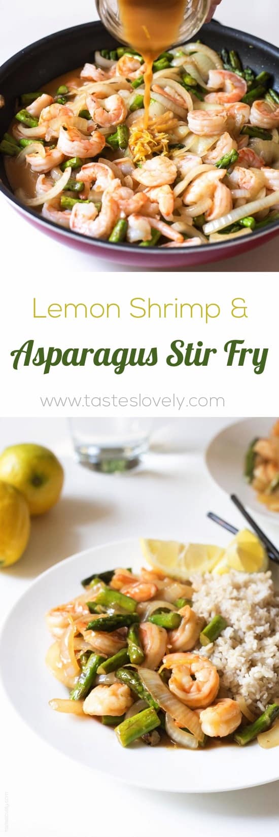 Lemon Shrimp & Asparagus Stir Fry - Tastes Lovely