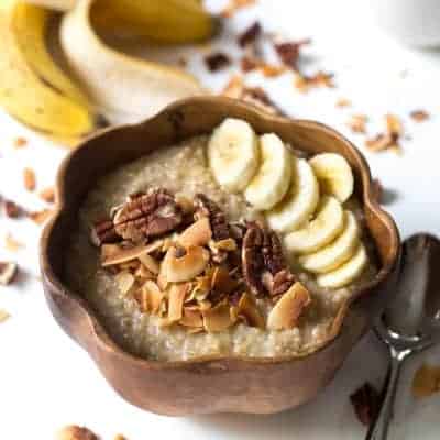 Coconut Banana Oatmeal | tasteslovely.com