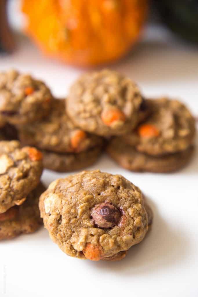 Pumpkin Oatmeal Muffin Top Cookies