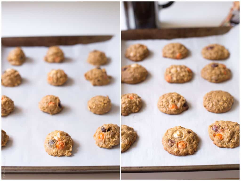 Pumpkin Oatmeal Muffin Top Cookies