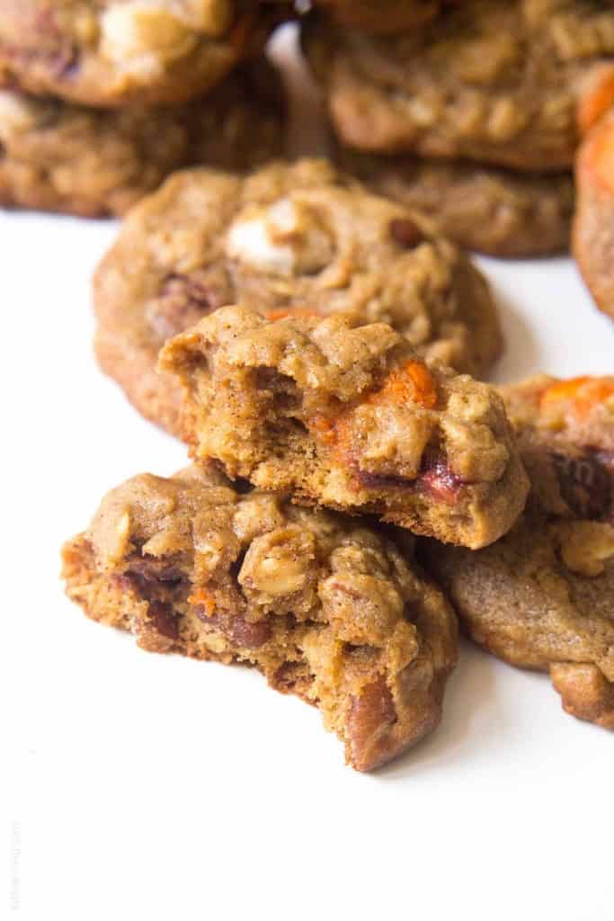 Pumpkin Oatmeal Muffin Top Cookies