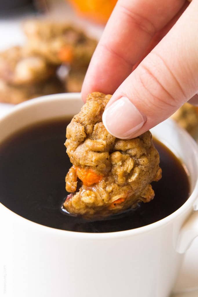 Pumpkin Oatmeal Muffin Top Cookies